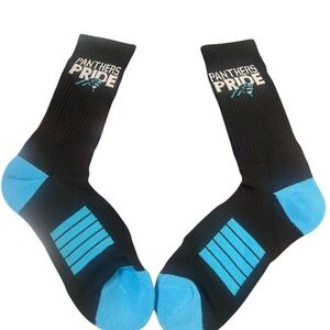 Carolina Panthers Pride Black and Blue Socks